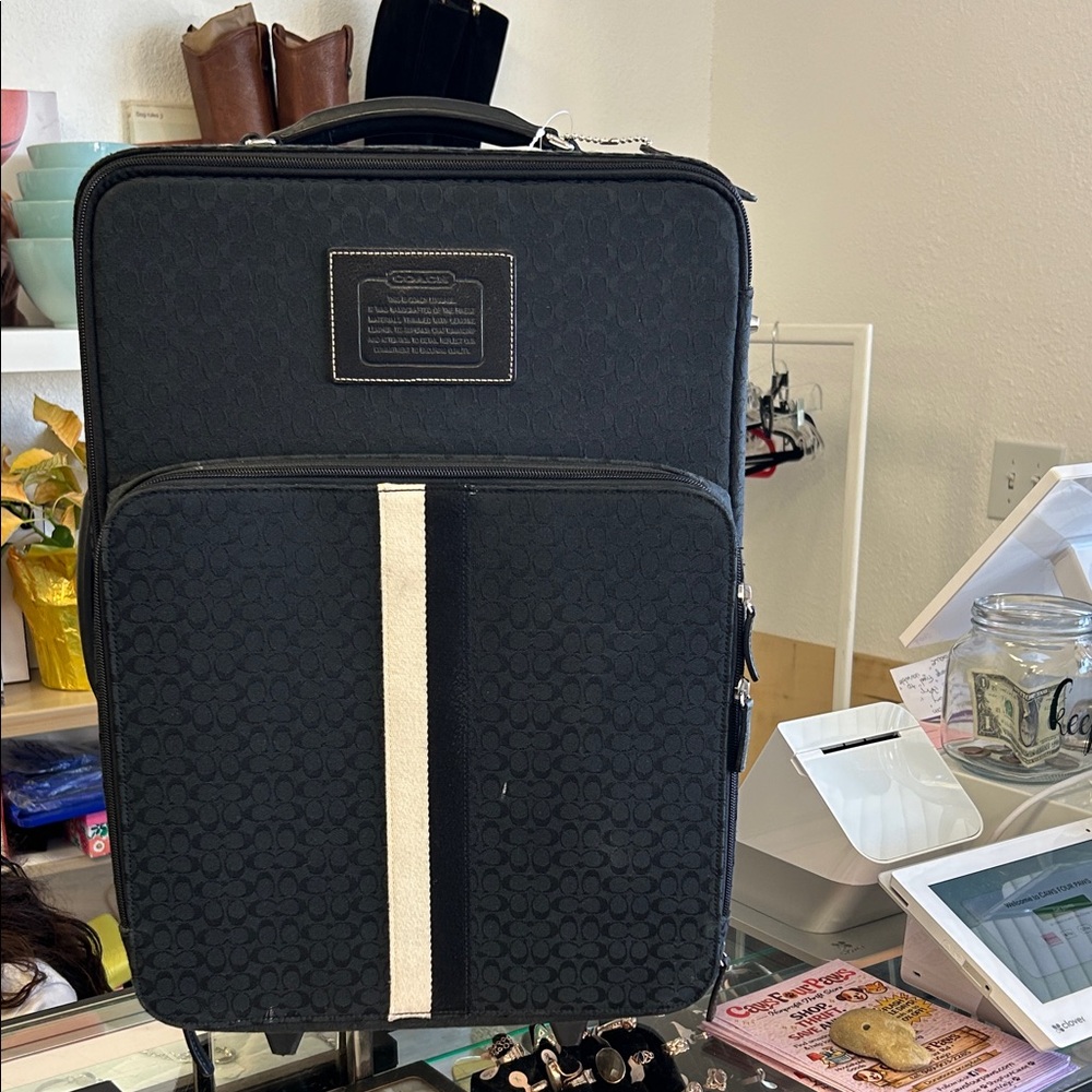 Coach Black and White Travel Bag